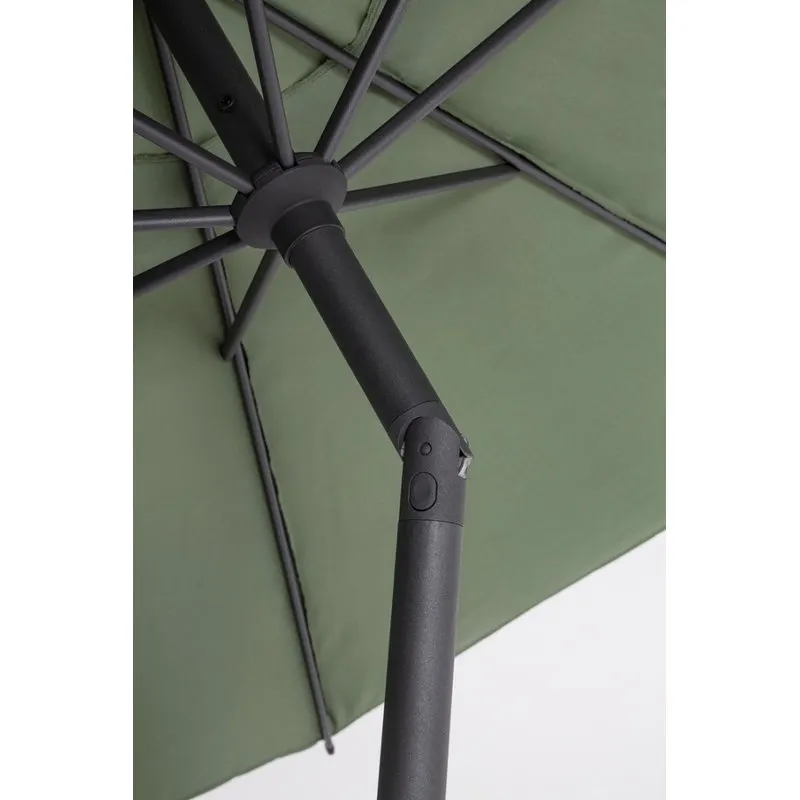 Bizzotto outdoor Ombrellone Rio con snodo 3m antracite/olive