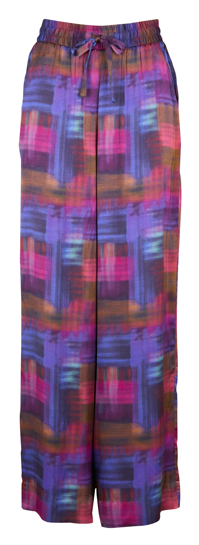  DES PETITS HAUTS   EVANOU - Pantaloni ampi stampati in satinato | Multicolore