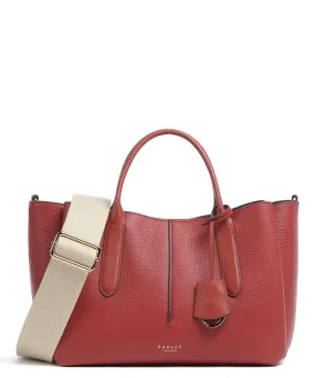  Radley London Hillgate Place Borsa a mano pelle granulata rosso  