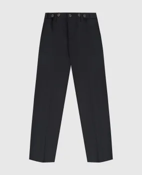 Stefano Ricci Pantaloni da bambino in lana grigio scuro Y1T0900000W609